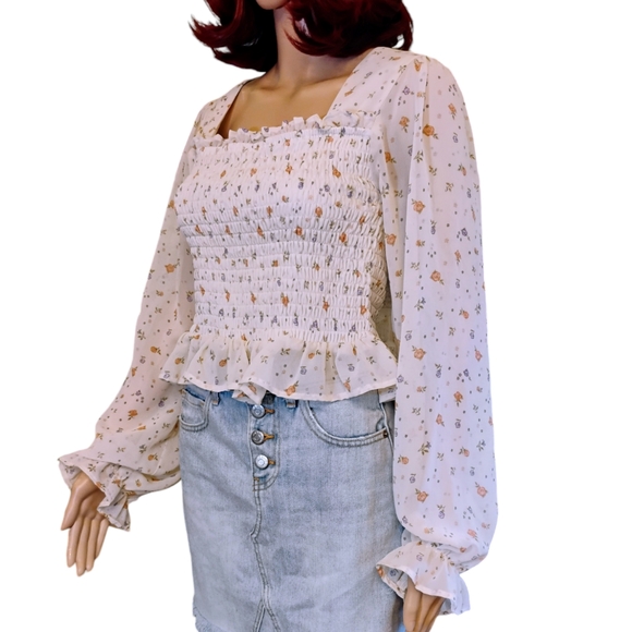 Chance or Fate Tops - Chance or Fate Smocked Crop Top
